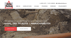 Desktop Screenshot of boeltetiefbau.de