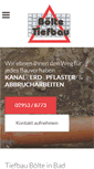 Mobile Screenshot of boeltetiefbau.de