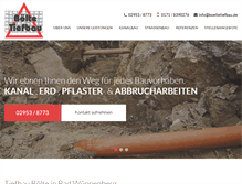 Tablet Screenshot of boeltetiefbau.de